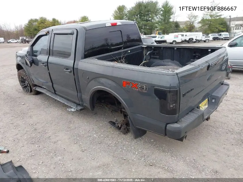 1FTEW1EF9GFB86667 2016 Ford F-150 Xlt