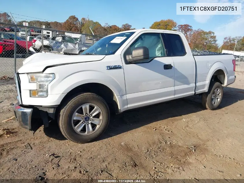 1FTEX1C8XGFD20751 2016 Ford F-150 Xlt