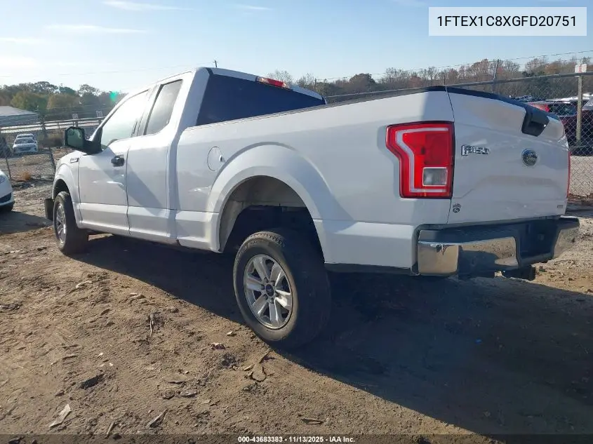 1FTEX1C8XGFD20751 2016 Ford F-150 Xlt