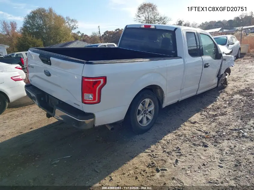 1FTEX1C8XGFD20751 2016 Ford F-150 Xlt