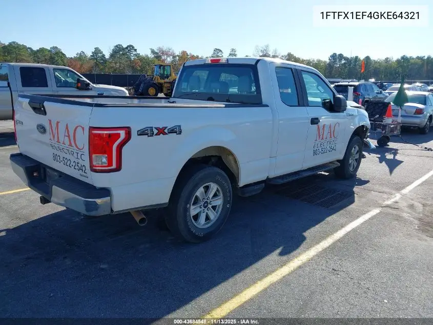 1FTFX1EF4GKE64321 2016 Ford F-150 Xl