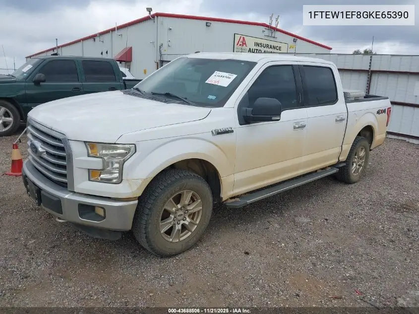 1FTEW1EF8GKE65390 2016 Ford F-150 Xlt
