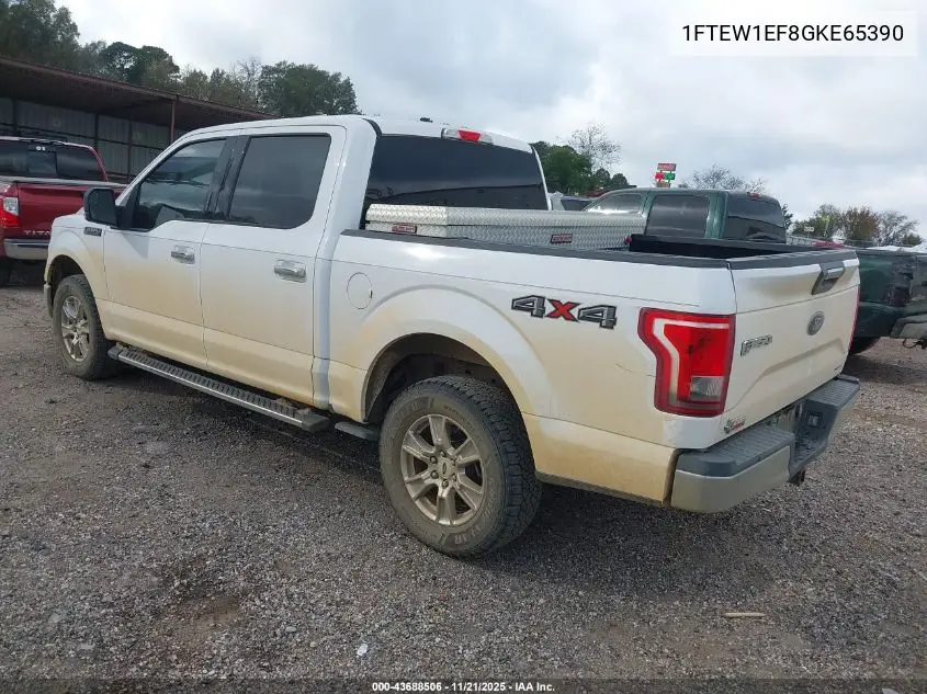 1FTEW1EF8GKE65390 2016 Ford F-150 Xlt
