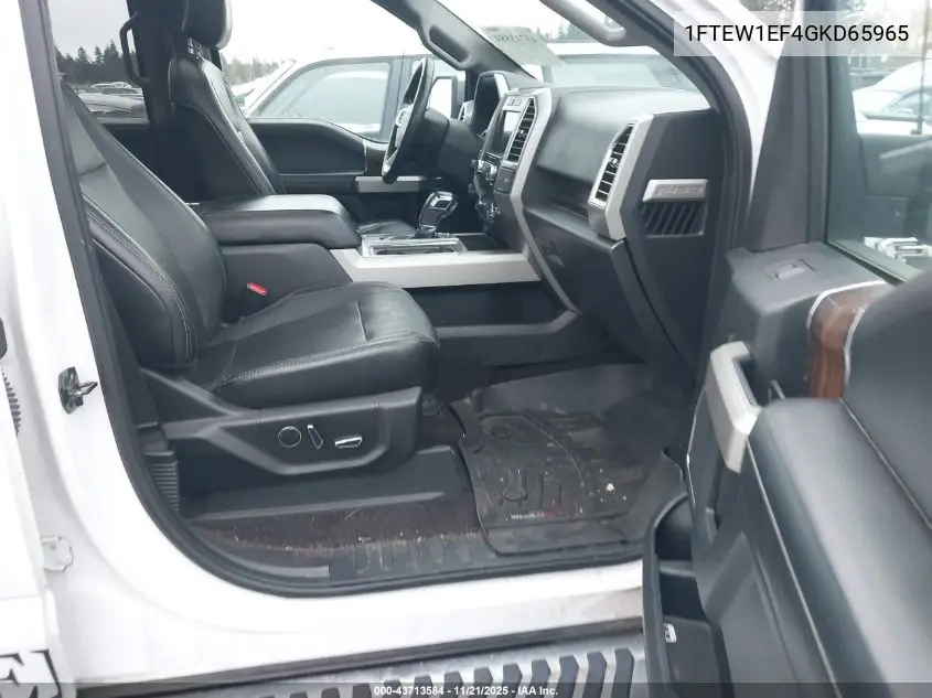 1FTEW1EF4GKD65965 2016 Ford F-150 Lariat