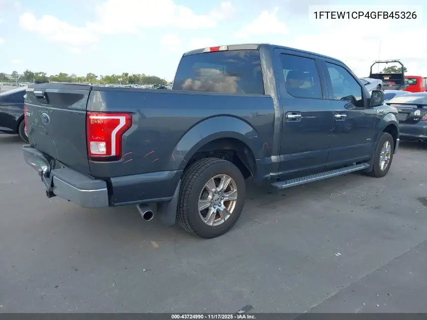 1FTEW1CP4GFB45326 2016 Ford F-150 Xlt