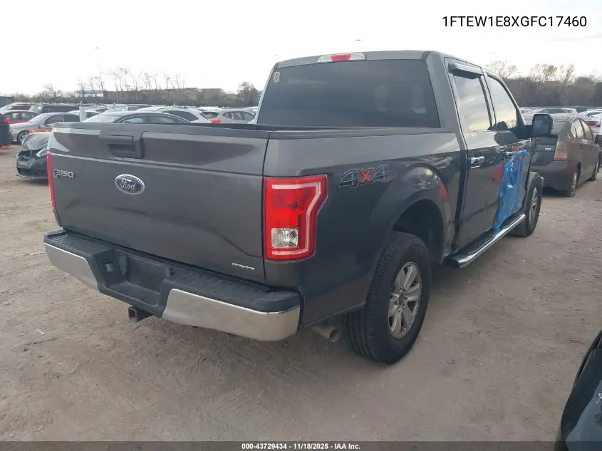 1FTEW1E8XGFC17460 2016 Ford F-150 Xlt
