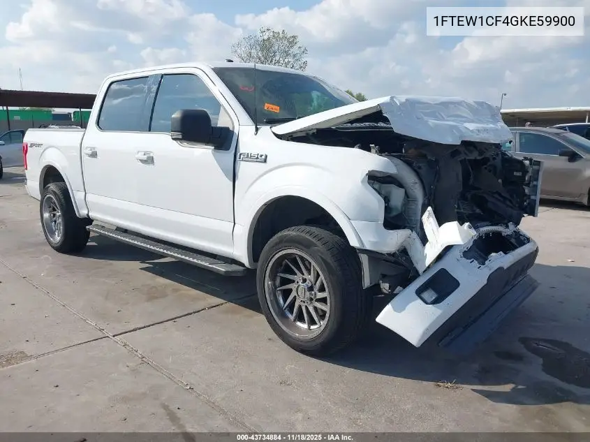 1FTEW1CF4GKE59900 2016 Ford F-150 Xlt