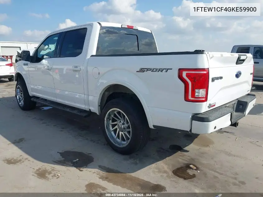 1FTEW1CF4GKE59900 2016 Ford F-150 Xlt