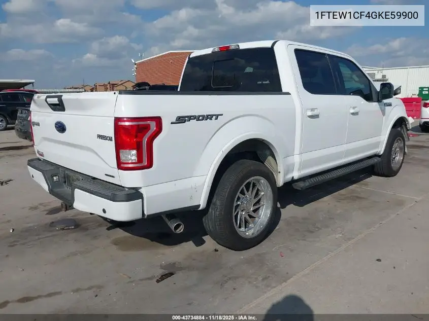 1FTEW1CF4GKE59900 2016 Ford F-150 Xlt