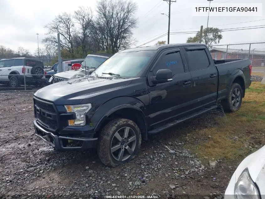 1FTFW1EF1GFA90441 2016 Ford F-150 Xlt