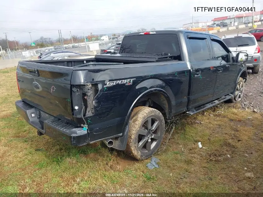 1FTFW1EF1GFA90441 2016 Ford F-150 Xlt