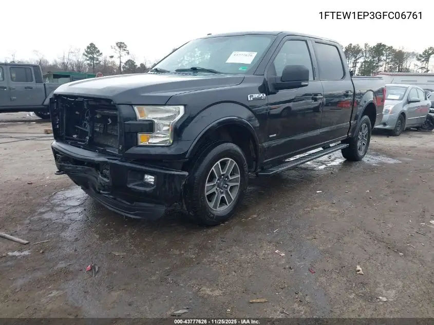 1FTEW1EP3GFC06761 2016 Ford F-150 Xlt