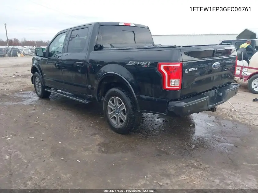1FTEW1EP3GFC06761 2016 Ford F-150 Xlt