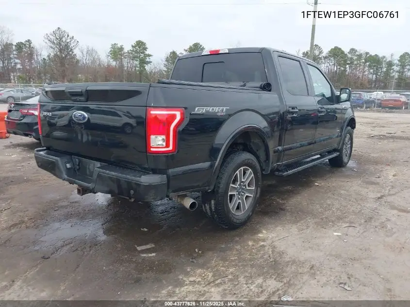 1FTEW1EP3GFC06761 2016 Ford F-150 Xlt