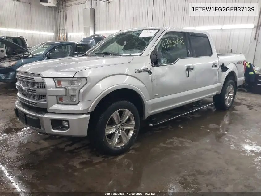 1FTEW1EG2GFB37139 2016 Ford F-150 Platinum