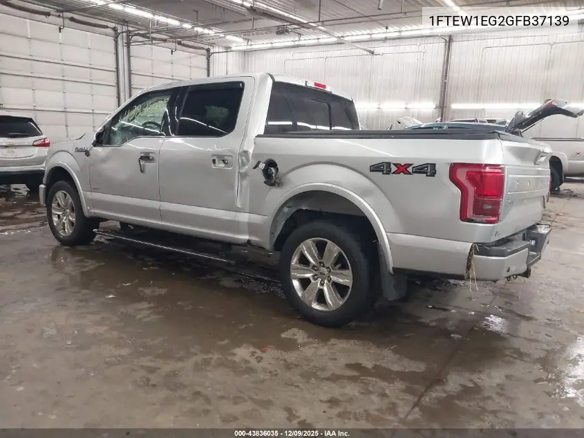 1FTEW1EG2GFB37139 2016 Ford F-150 Platinum