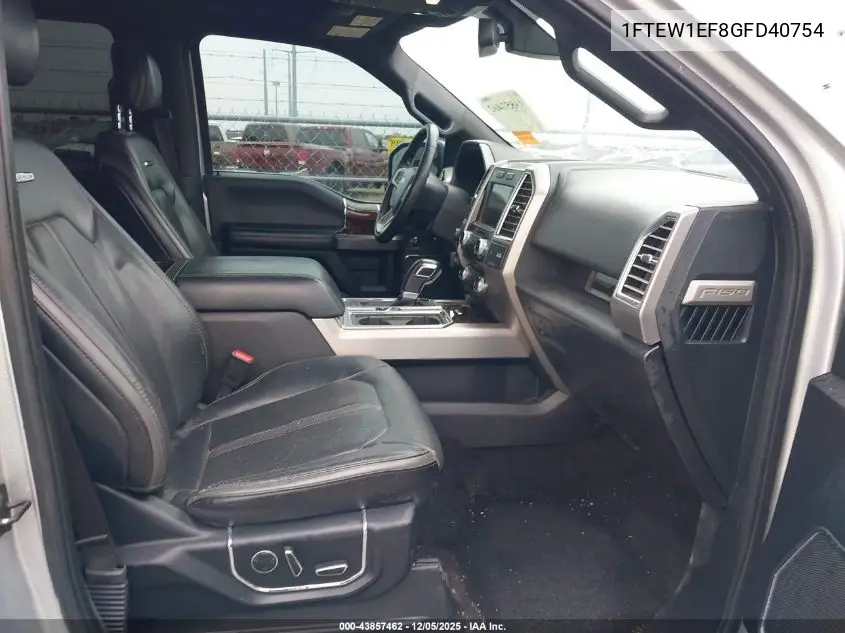 1FTEW1EF8GFD40754 2016 Ford F-150 Platinum