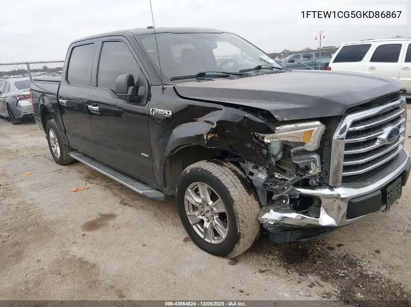 1FTEW1CG5GKD86867 2016 Ford F-150 Xlt