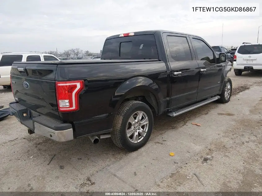 1FTEW1CG5GKD86867 2016 Ford F-150 Xlt