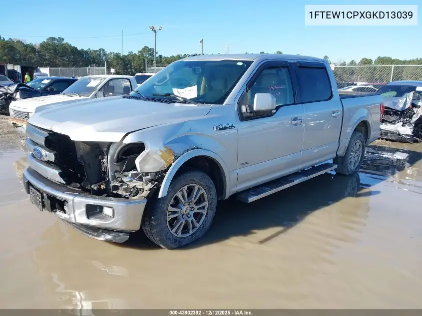 1FTEW1CPXGKD13039 2016 Ford F-150 Lariat