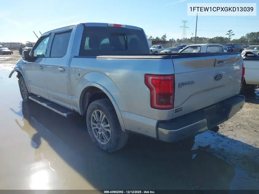 1FTEW1CPXGKD13039 2016 Ford F-150 Lariat