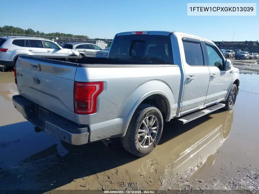 1FTEW1CPXGKD13039 2016 Ford F-150 Lariat