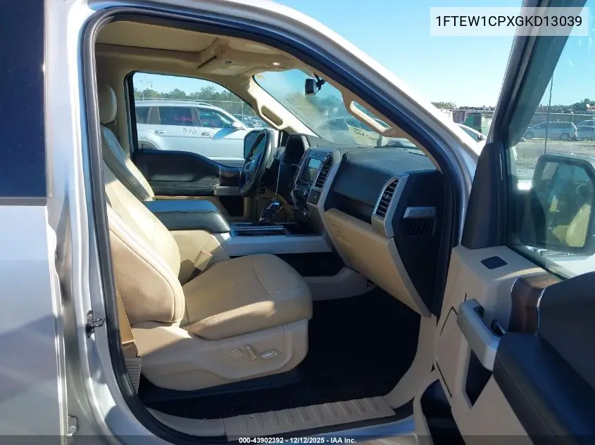 1FTEW1CPXGKD13039 2016 Ford F-150 Lariat
