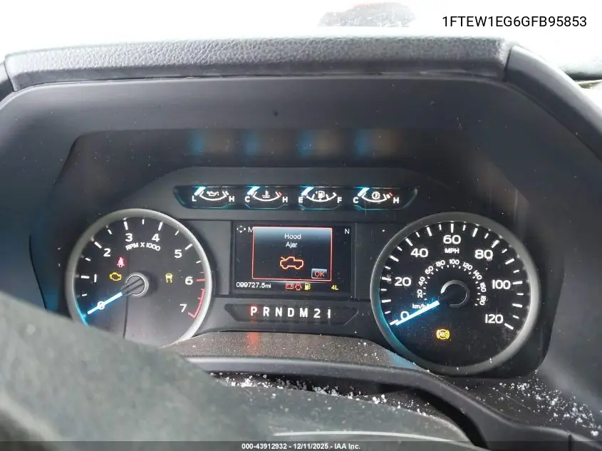 1FTEW1EG6GFB95853 2016 Ford F-150 Xlt
