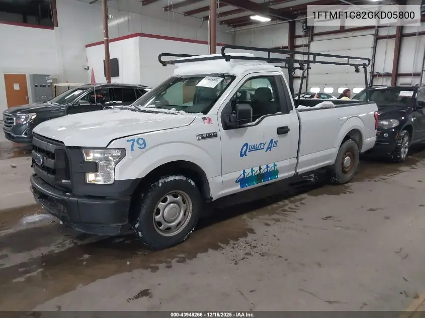1FTMF1C82GKD05800 2016 Ford F-150 Xl