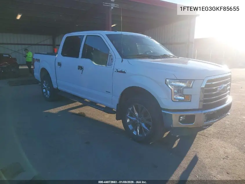 1FTEW1EG3GKF85655 2016 Ford F-150 Xlt