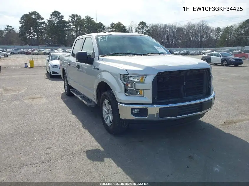 1FTEW1CF3GKF34425 2016 Ford F-150 Xlt
