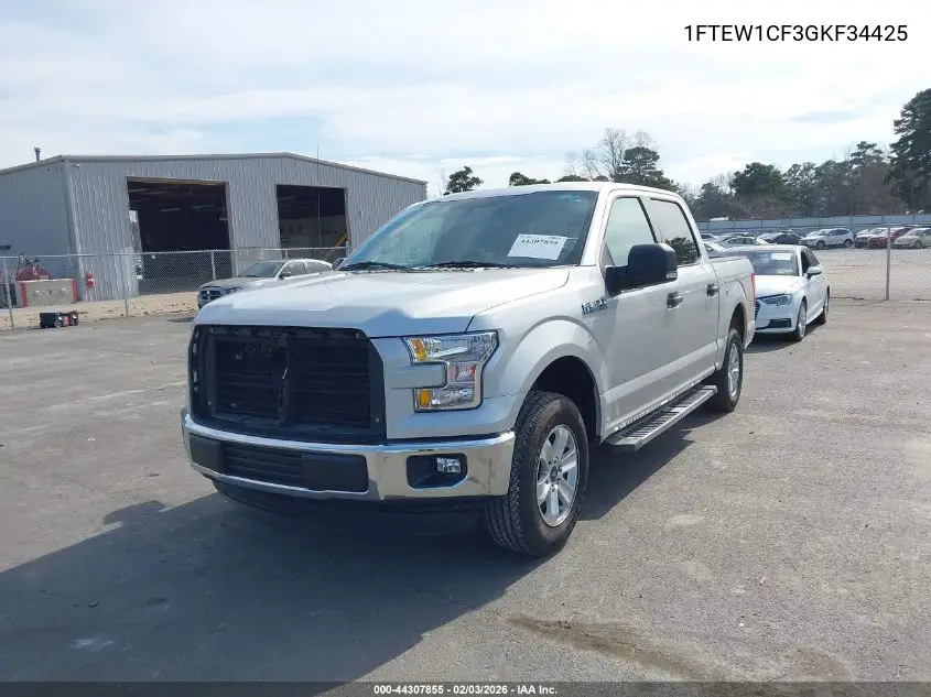 1FTEW1CF3GKF34425 2016 Ford F-150 Xlt