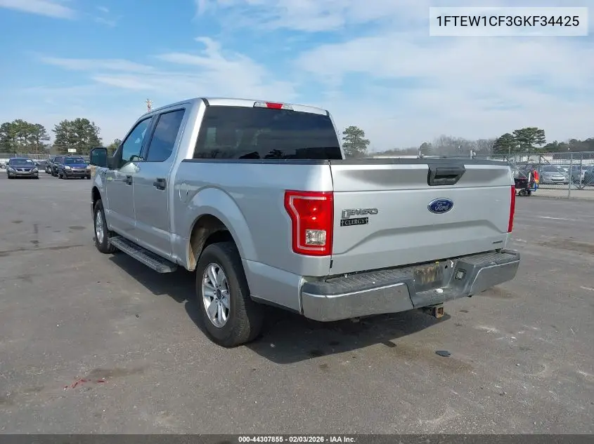 1FTEW1CF3GKF34425 2016 Ford F-150 Xlt