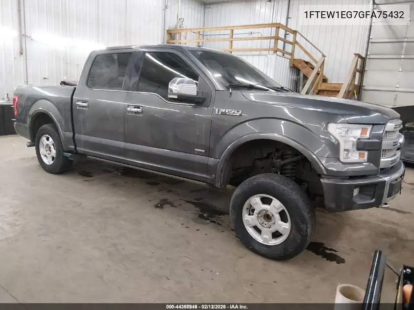 1FTEW1EG7GFA75432 2016 Ford F-150 Platinum
