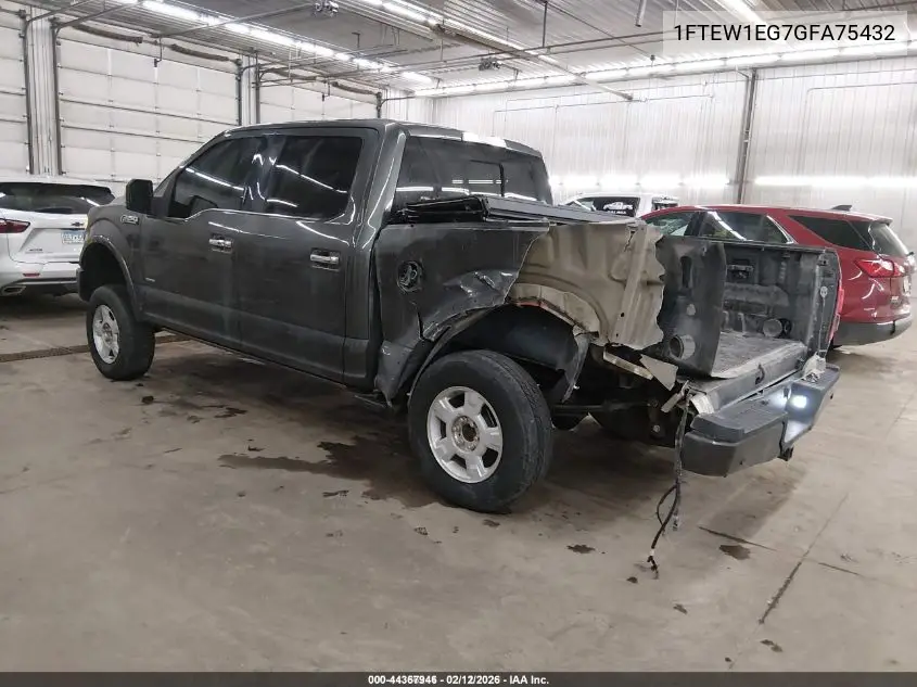 1FTEW1EG7GFA75432 2016 Ford F-150 Platinum