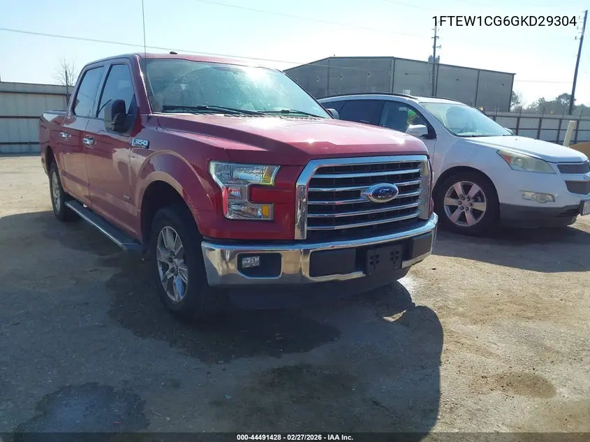 1FTEW1CG6GKD29304 2016 Ford F-150 Xlt