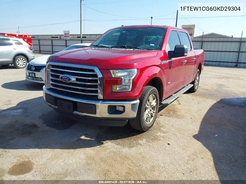 1FTEW1CG6GKD29304 2016 Ford F-150 Xlt