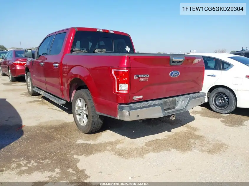 1FTEW1CG6GKD29304 2016 Ford F-150 Xlt
