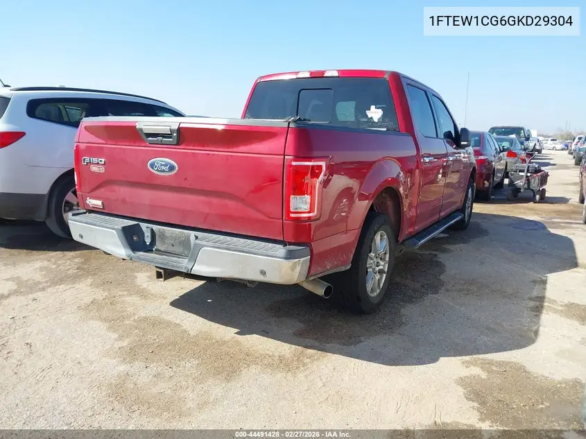 1FTEW1CG6GKD29304 2016 Ford F-150 Xlt