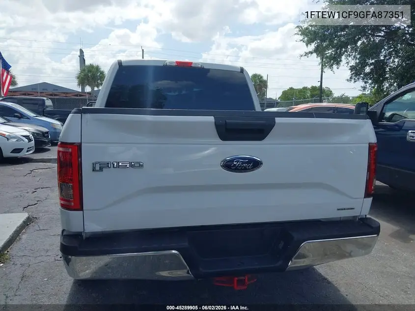 1FTEW1CF9GFA87351 2016 Ford F-150 Xlt