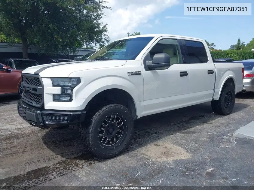 1FTEW1CF9GFA87351 2016 Ford F-150 Xlt
