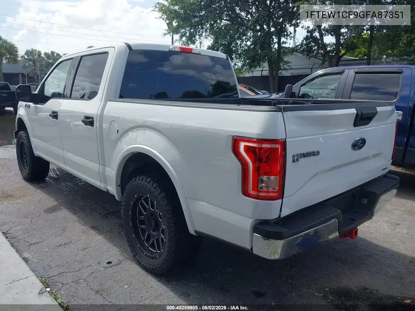 1FTEW1CF9GFA87351 2016 Ford F-150 Xlt