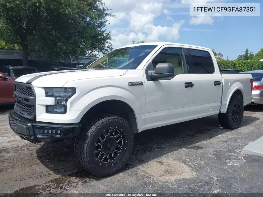 1FTEW1CF9GFA87351 2016 Ford F-150 Xlt