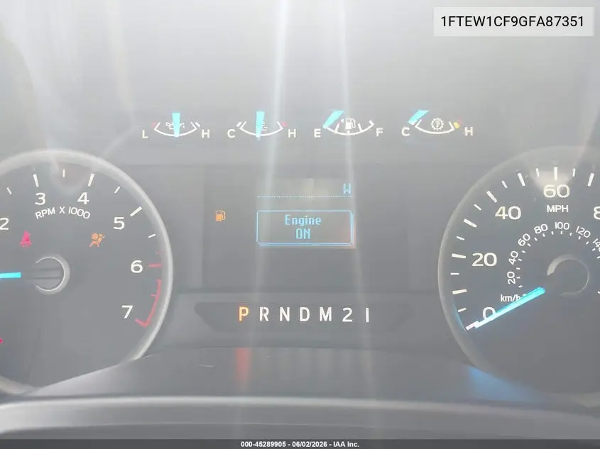 1FTEW1CF9GFA87351 2016 Ford F-150 Xlt