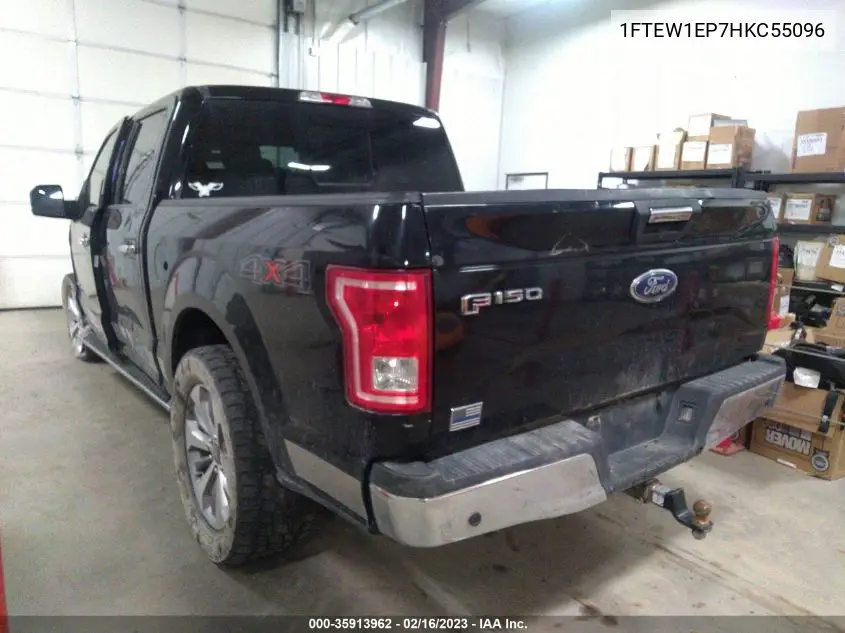 2017 Ford F-150 Xlt VIN: 1FTEW1EP7HKC55096 Lot: 35913962