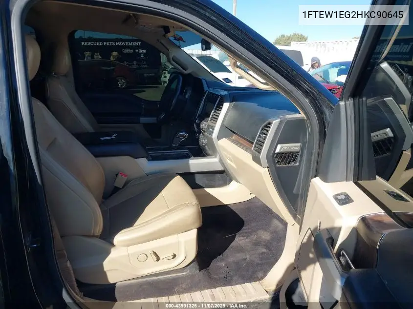 1FTEW1EG2HKC90645 2017 Ford F-150 Lariat
