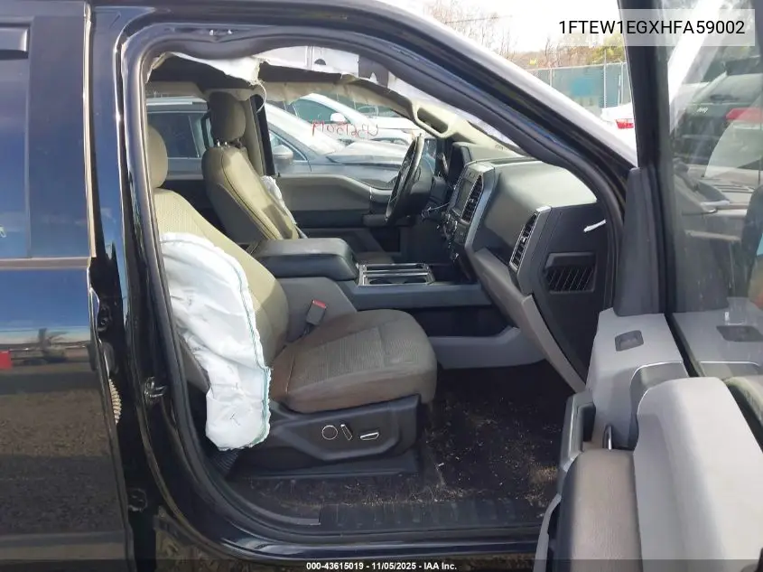 1FTEW1EGXHFA59002 2017 Ford F-150 Xlt