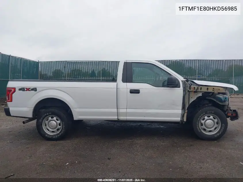 1FTMF1E80HKD56985 2017 Ford F-150 Xl