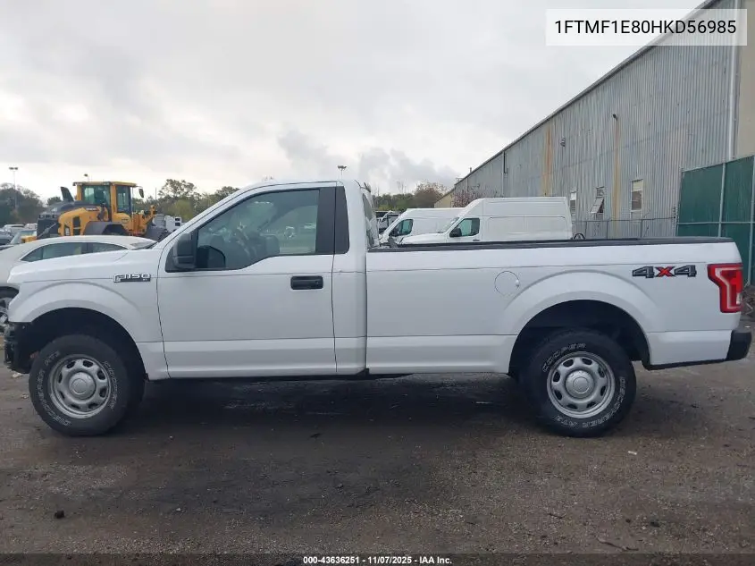 1FTMF1E80HKD56985 2017 Ford F-150 Xl
