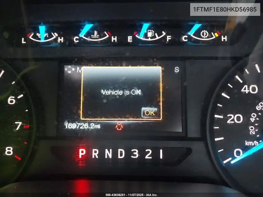 1FTMF1E80HKD56985 2017 Ford F-150 Xl